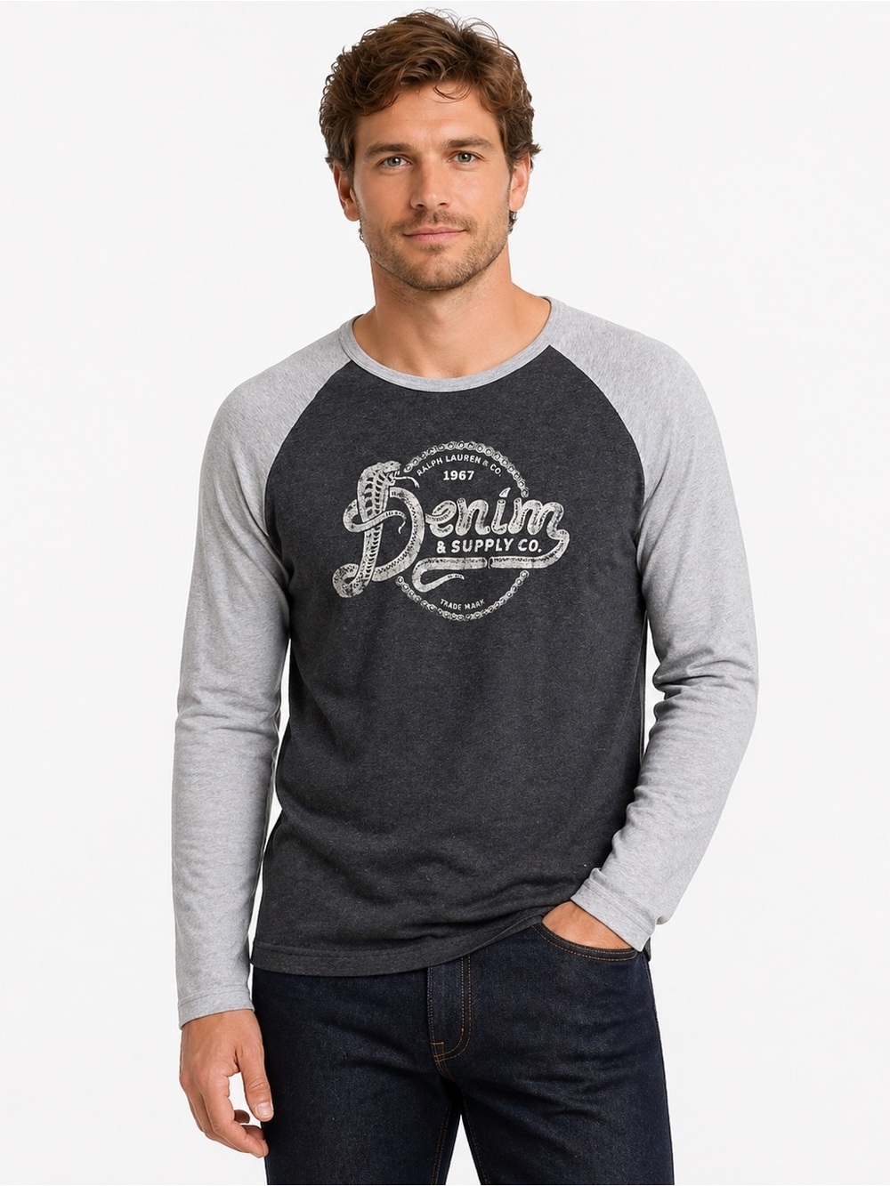 Ralph Lauren denim & supply men’s graphic baseball tee shirt shirt XXL 2XL